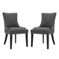 Marquis Dining Side Chair Fabric Set of 2 | Polyester by Modway
