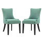Marquis Dining Side Chair Fabric Set of 2 | Polyester by Modway