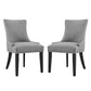 Marquis Dining Side Chair Fabric Set of 2 | Polyester by Modway