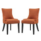 Marquis Dining Side Chair Fabric Set of 2 | Polyester by Modway