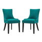 Marquis Dining Side Chair Fabric Set of 2 | Polyester by Modway
