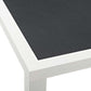 Stance 90.5" Outdoor Patio Aluminum Dining Table in Gray by Modway