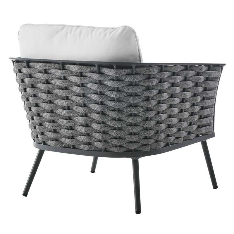 Stance Outdoor Patio Aluminum Armchair | Polyester by Modway