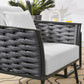 Stance Outdoor Patio Aluminum Armchair | Polyester by Modway