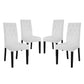 Confer Dining Side Chair Vinyl Set of 4 by Modway