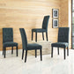 Confer Dining Side Chair Fabric (Set of 4) by Modway