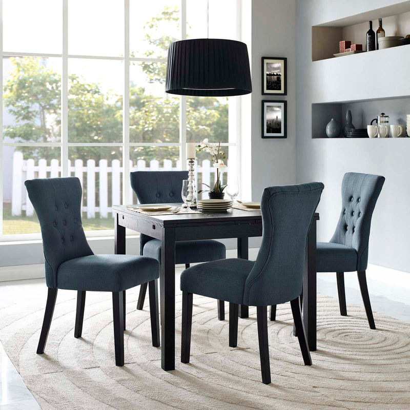 Silhouette Dining Side Chairs Upholstered Fabric (Set of 4) by Modway