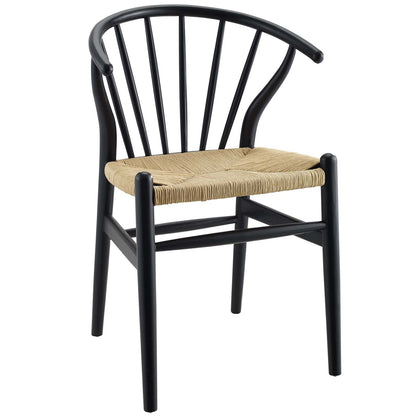 Flourish Spindle Wood Dining Side Chair Black by Modway