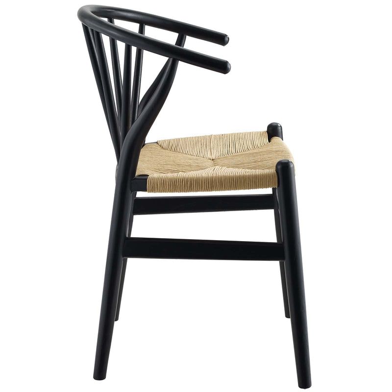 Flourish Spindle Wood Dining Side Chair Black by Modway