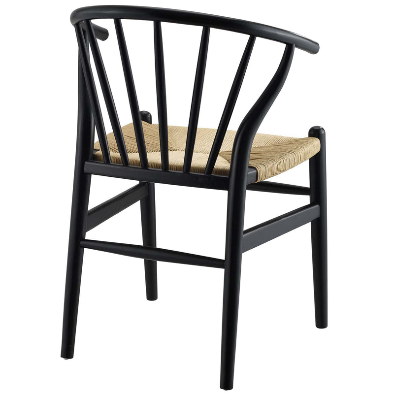Flourish Spindle Wood Dining Side Chair Black by Modway