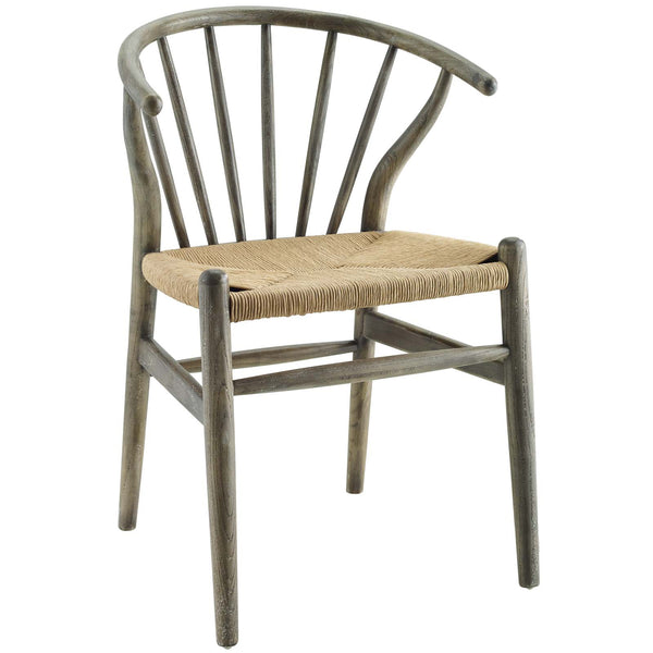 Flourish Spindle Wood Dining Side Chair Gray by Modway