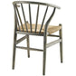 Flourish Spindle Wood Dining Side Chair Gray by Modway