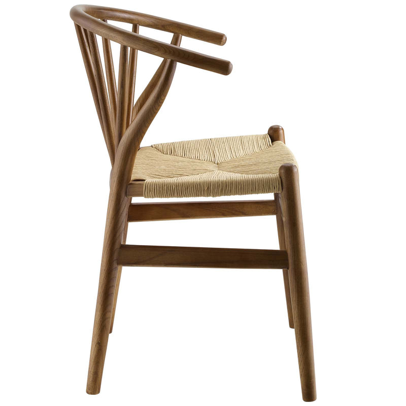 Flourish Spindle Wood Dining Side Chair Walnut by Modway