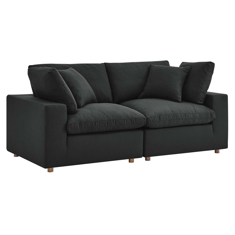 Commix Down Filled Overstuffed 2 Piece Sectional Sofa Set | Polyester by Modway