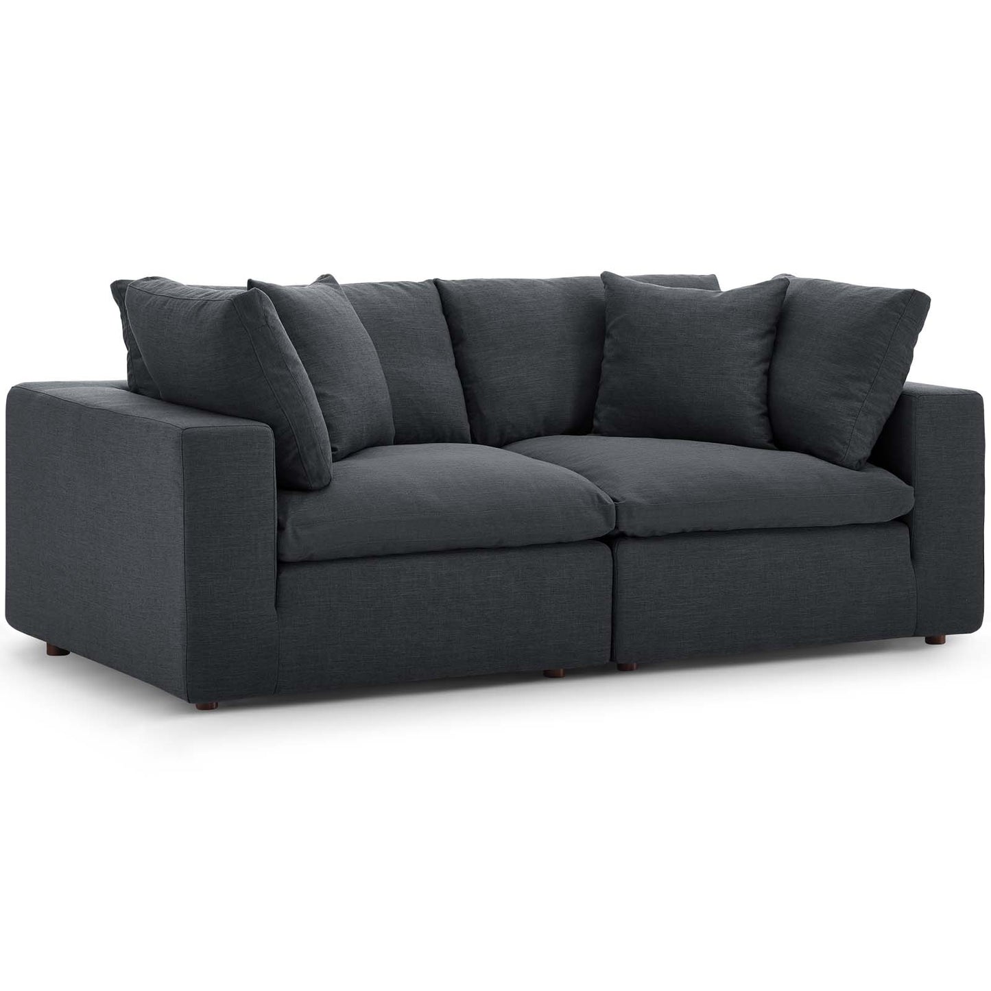 Commix Down Filled Overstuffed 2 Piece Sectional Sofa Set | Polyester by Modway