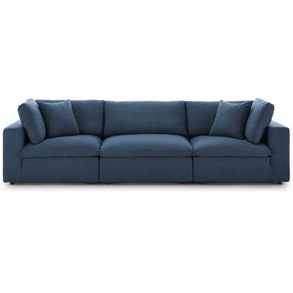 Commix Down Filled Overstuffed 3-Piece Sectional Sofa Set | Polyester by Modway