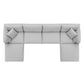 Commix Down Filled Overstuffed 6 Piece Sectional Sofa Set | Polyester Modway