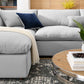 Commix Down Filled Overstuffed 6 Piece Sectional Sofa Set | Polyester Modway