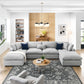 Commix Down Filled Overstuffed 6 Piece Sectional Sofa Set | Polyester Modway