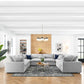 Commix Down Filled Overstuffed 8 Piece Sectional Sofa Set | Polyester by Modway