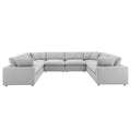 Commix Down Filled Overstuffed 8 Piece Sectional Sofa Set | Polyester by Modway