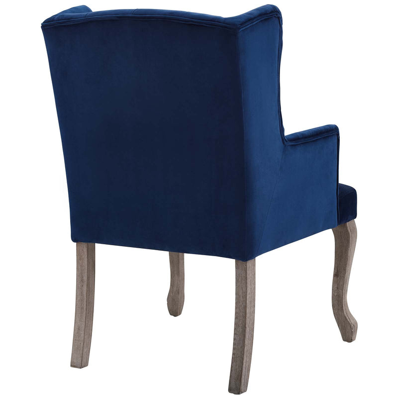 Realm French Vintage Dining Performance Velvet Armchair by Modway