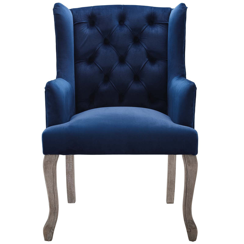 Realm French Vintage Dining Performance Velvet Armchair by Modway