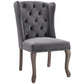 Apprise French Vintage Dining Performance Velvet Side Chair Gray by Modway