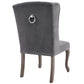 Apprise French Vintage Dining Performance Velvet Side Chair Gray by Modway