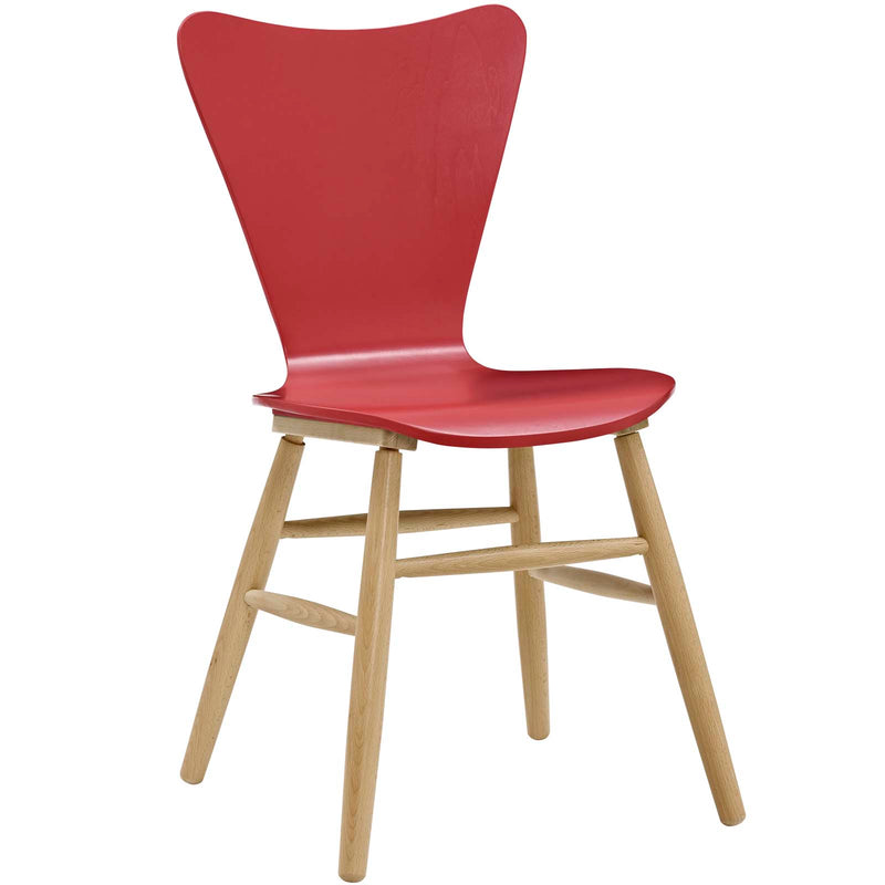 Cascade Dining Chair (Set of 4) Red by Modway