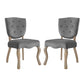 Array Dining Side Chair Set of 2 | Polyester by Modway