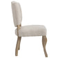 Array Dining Side Chair Set of 4 Beige | Polyester by Modway