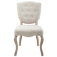 Array Dining Side Chair Set of 4 Beige | Polyester by Modway
