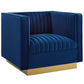 Sanguine Vertical Channel Tufted Accent Performance Velvet Armchair by Modway