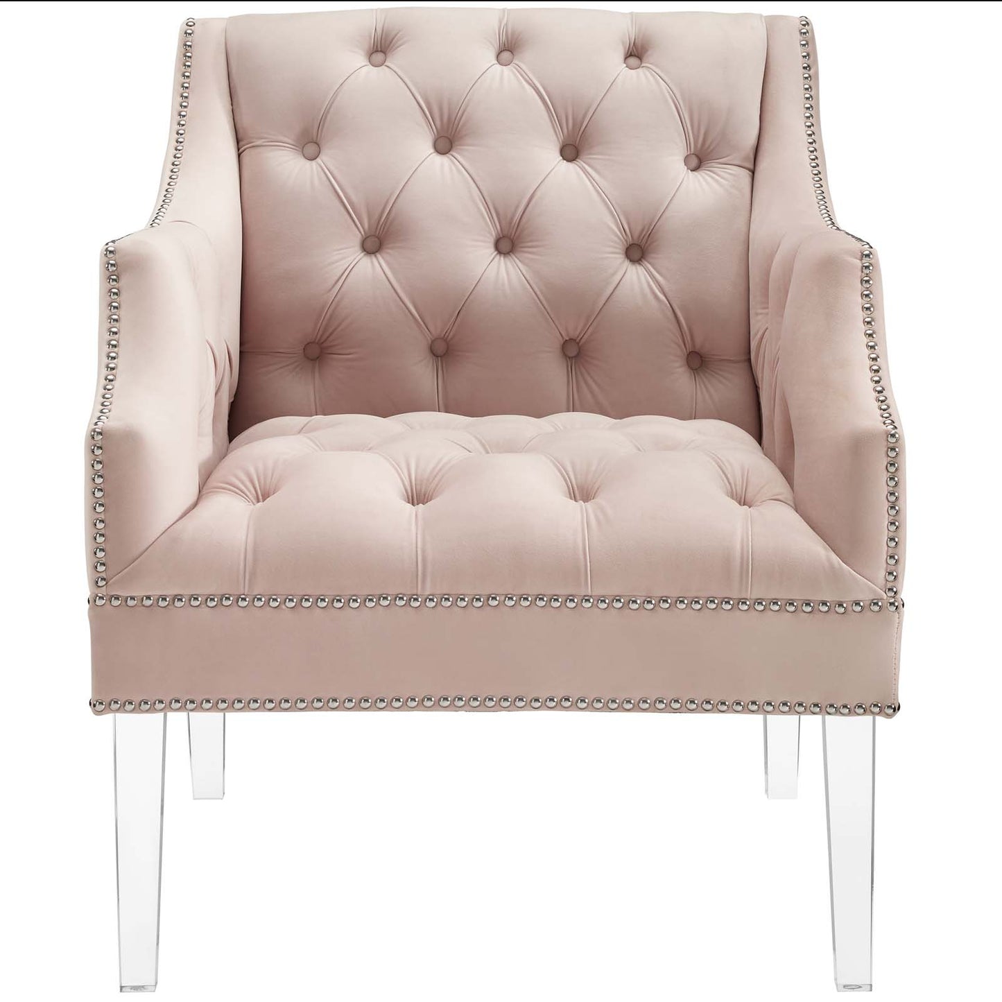 Proverbial Tufted Button Accent Performance Velvet Armchair by Modway