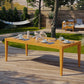 Northlake 85" Outdoor Patio Premium Grade A Teak Wood Dining Table Natural in White by Modway