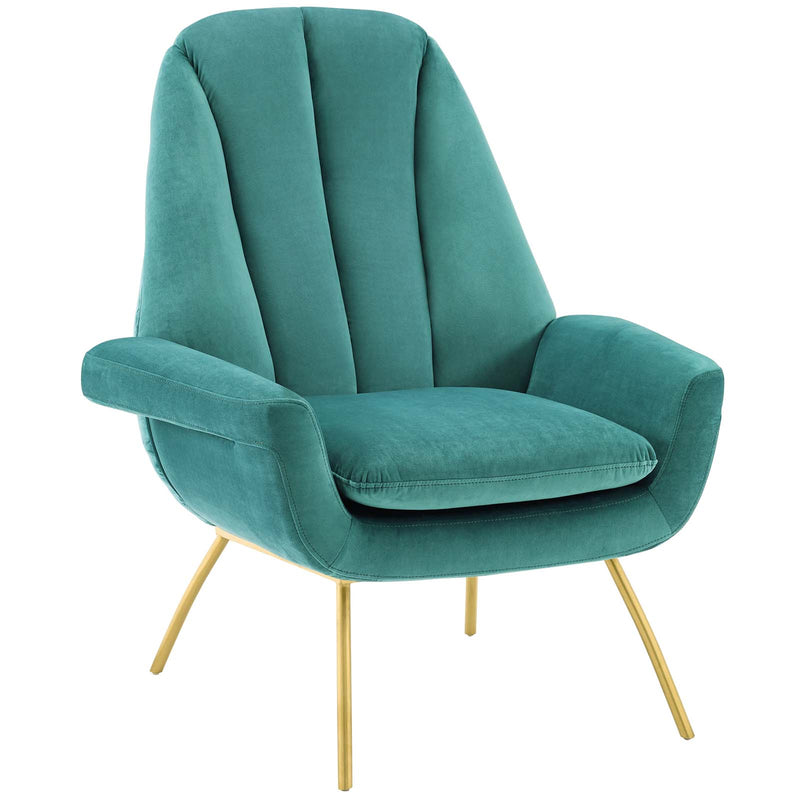 Summit Accent Performance Velvet Armchair by Modway