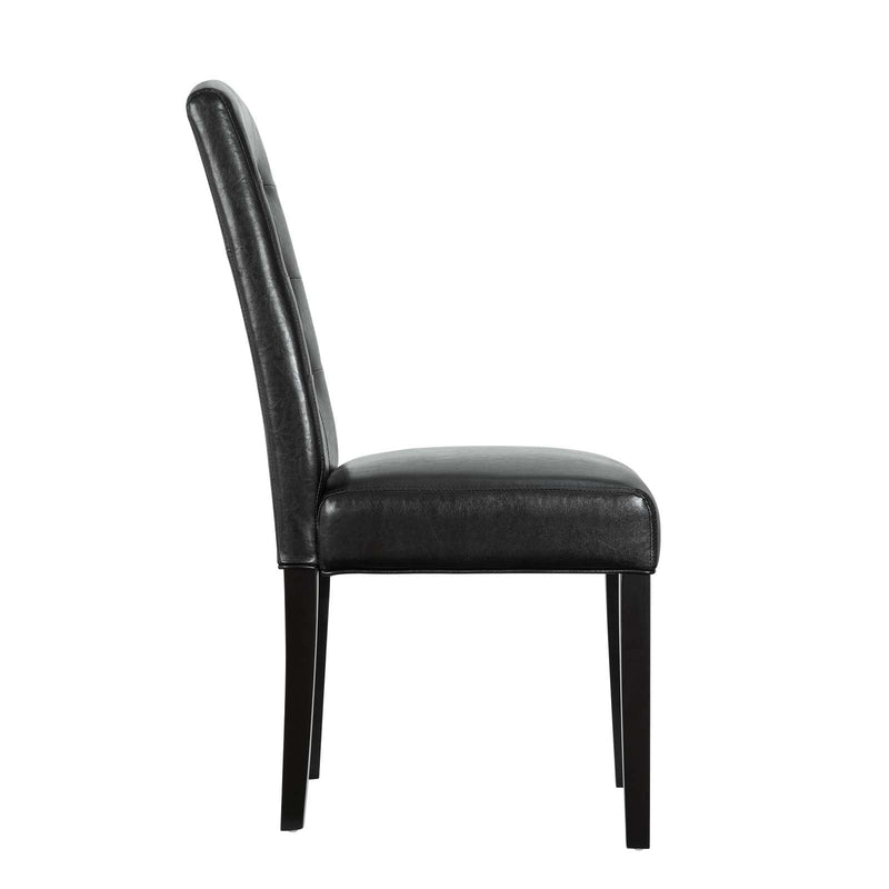 Perdure Dining Chairs Vinyl (Set of 4) Black by Modway
