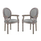 Emanate Dining Armchair Upholstered Fabric (Set of 2) by Modway