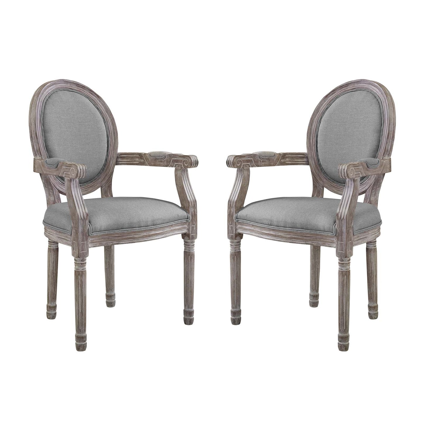 Emanate Dining Armchair Upholstered Fabric (Set of 2) by Modway