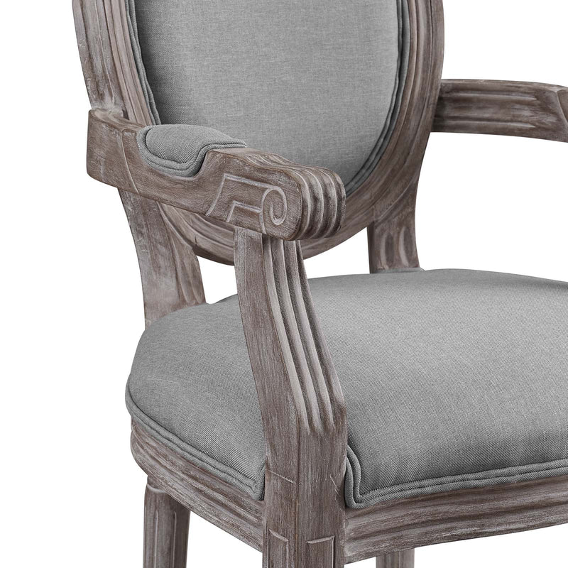 Emanate Dining Armchair Upholstered Fabric Set of 4 by Modway