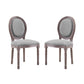 Emanate Dining Side Chair Upholstered Fabric Set of 2 by Modway