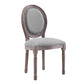Emanate Dining Side Chair Upholstered Fabric Set of 2 by Modway
