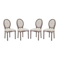 Arise Dining Side Chair Upholstered Fabric Set of 4 by Modway