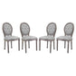 Arise Dining Side Chair Upholstered Fabric Set of 4 by Modway