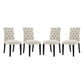 Duchess Dining Chair Fabric Set of 4 by Modway