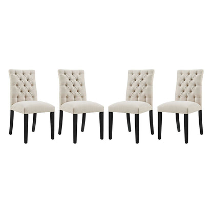 Duchess Dining Chair Fabric Set of 4 by Modway