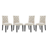 Duchess Dining Chair Fabric Set of 4 by Modway