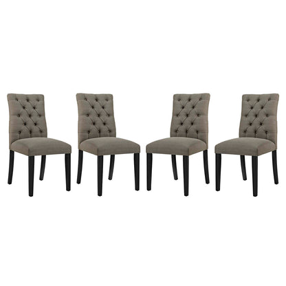 Duchess Dining Chair Fabric Set of 4 by Modway