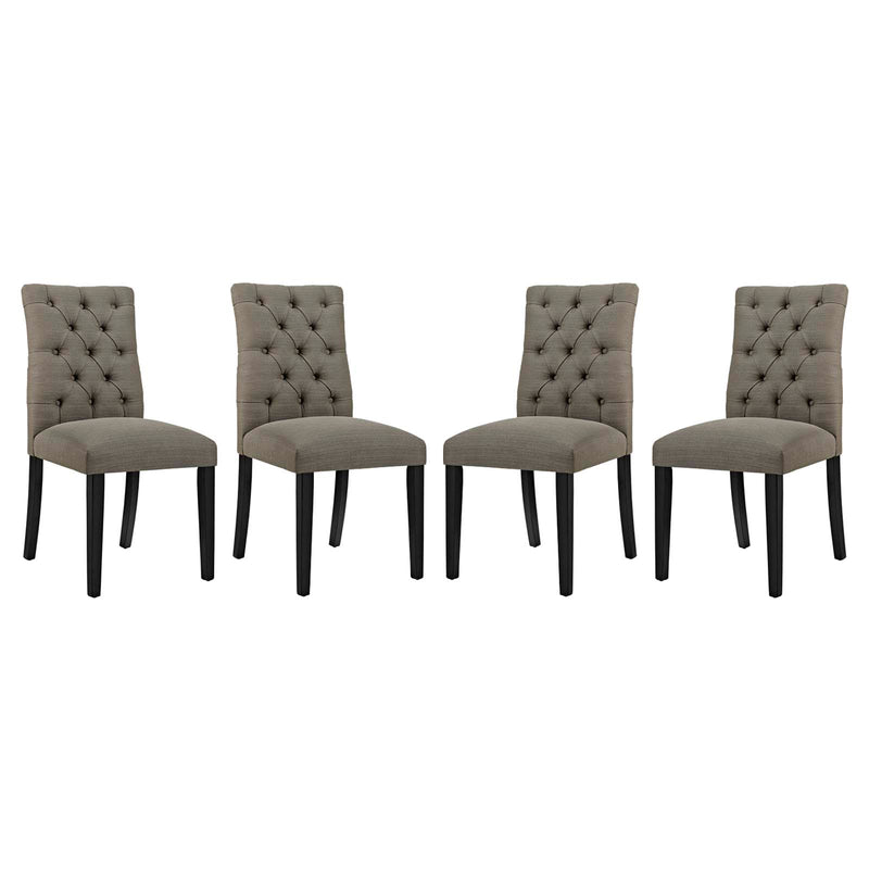 Duchess Dining Chair Fabric Set of 4 by Modway